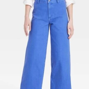 Universal Thread Sailor Wide Leg High-Rise Jeans in Blue